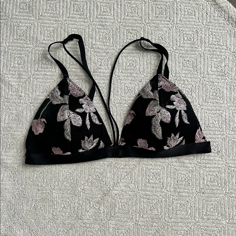 EXPRESS ONE ELEVEN | Floral Embroidery Bralette Top Spring Summer Festival
